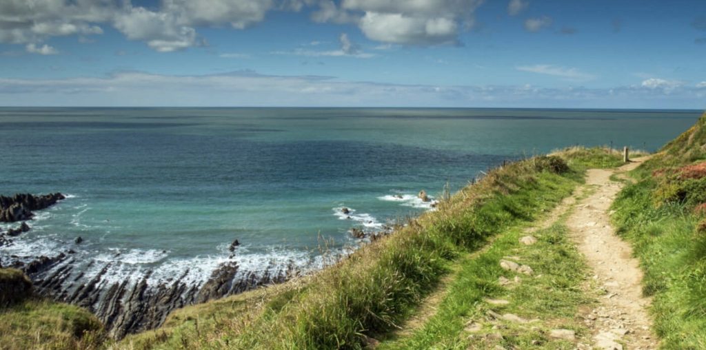Coastal path near Hartland in North Devon